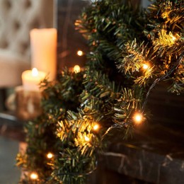 Гирлянда светодиодная универсальная 20м 200LED тепл. бел. 16Вт IP20 с контроллером Neon-Night 304-11