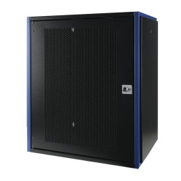 Шкаф настенный 19дюйм 15U 600х450 дв. перф. черн. Datarex DR-620311