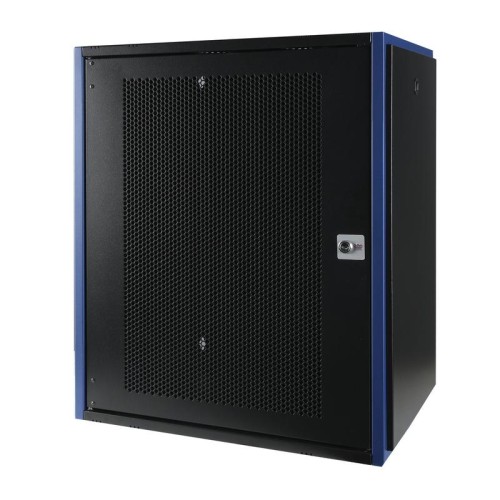 Шкаф настенный 19дюйм 15U 600х450 дв. перф. черн. Datarex DR-620311