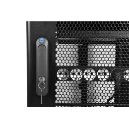 Шкаф серверный ШТК-СП-48.6.10-48АА-9005 48U 600х1000мм передн. двер. перфорир. задн. двер. двусторон