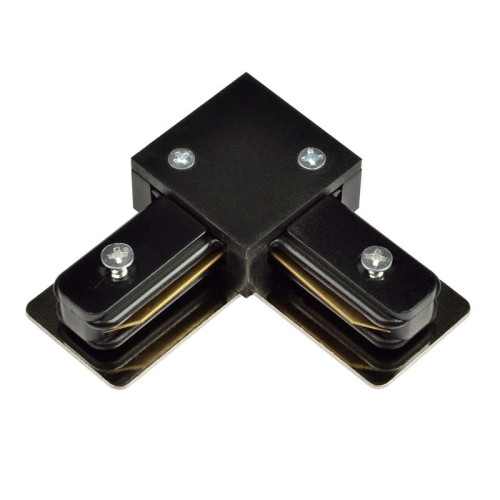 Соединитель для 2-х шинопроводов UBX-Q121 K21 BLACK 1 POLYBAG L-образный. 1ф. черн. Volpe UL-0000128