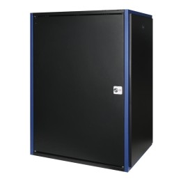 Шкаф настенный 19дюйм 18U 600х450 дв. метал. черн. Datarex DR-610411