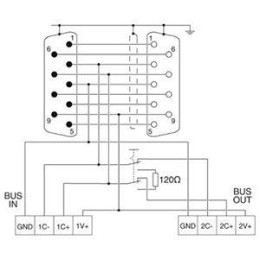 Штекер шинный D-SUB SUBCON-PLUS-CAN/PG Phoenix Contact 2708119