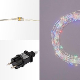 Гирлянда светодиодная "Роса" 20м 200LED мультиколор 3.6Вт IP44 трансф. в компл. Neon-Night 303-209