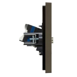 Розетка 2-м TV+RJ45 кат.6 FORTE&PIANO FP337 сер. IEK FP-AK20-2-K03