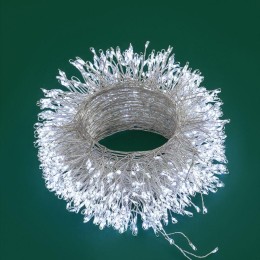 Гирлянда светодиодная "Роса "Фейерверк" 20м 1000LED бел. 10Вт IP44 трансф. в компл. Neon-Night 303-2