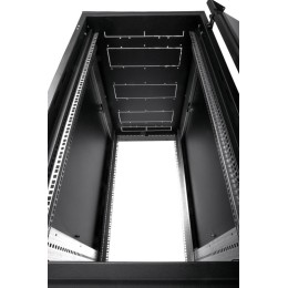 Шкаф коммутационный ШТК-М-18.6.8-1ААА-9005 18U 600х800мм передн. двер. стеклян. задн. двер. стальн.