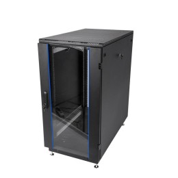 Шкаф коммутационный ШТК-М-18.6.8-1ААА-9005 18U 600х800мм передн. двер. стеклян. задн. двер. стальн.