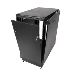 Шкаф коммутационный ШТК-М-18.6.8-1ААА-9005 18U 600х800мм передн. двер. стеклян. задн. двер. стальн.