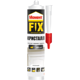 Клей монтажный "Момент FIX" кристалл 265г Момент Б0047042