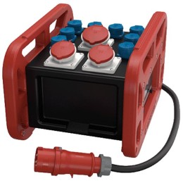 Комбинация розеток EverBOX GRIP 1СЕЕх32А5п400В 2СЕЕх16А5п400В 8хSCHUKO IP44 MENNEKES 9502956RT