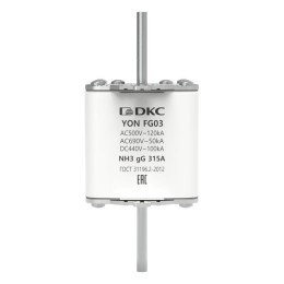 Предохранитель YON ножевого типа FG3 с одинарной индикацией 315А DKC 1FG03-0315