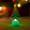 Фигура светодиодная "Елочка 2D" 10см 1LED 0.1Вт 4.5В IP20 на подставке элементы питания 3хAG13(LR44)
