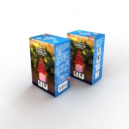 Фигура светодиодная "Елочка 2D" 10см 1LED 0.1Вт 4.5В IP20 на подставке элементы питания 3хAG13(LR44)