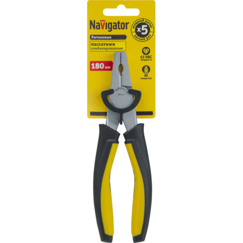 Пассатижи 93 494 NHT-Pa03-180 180мм мощные NAVIGATOR 93494