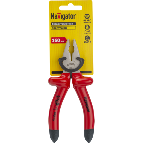 Пассатижи 93 500 NHT-Pad02-160 160мм диэлектр. NAVIGATOR 93500