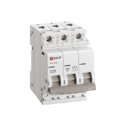 Выключатель автоматический 3п C 25А 6кА ВА 47-63N PROxima EKF M636325C