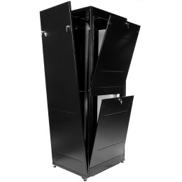 Шкаф коммутационный ШТК-МП-42.6.10-1ААА-9005 42U 600х1000мм передн. двер. стеклян. задн. двер. спл.