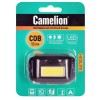 Фонарь налобный LED5355 1Вт COB LED 3 реж. 3XAAA пласт. блист. черн. Camelion 13748