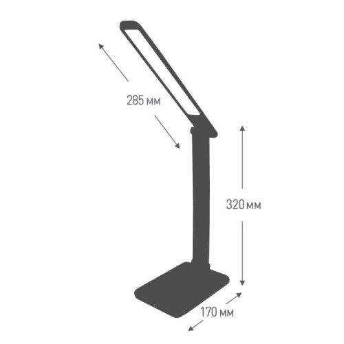 Светильник настольный UF-730 С10 LED 11Вт 3 ур. ярк. корич. Ultraflash 14178
