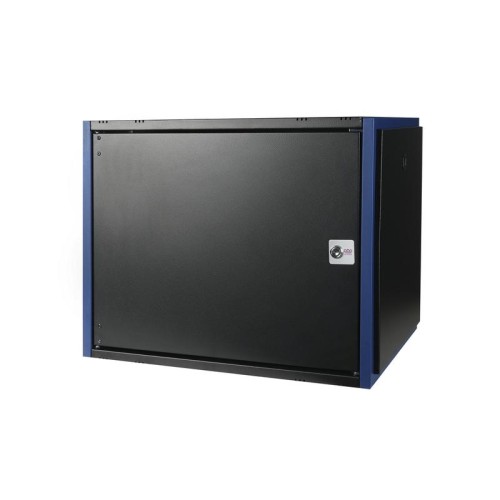 Шкаф настенный 19дюйм 9U 600х450 дв. метал. черн. Datarex DR-610111
