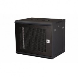 Шкаф настенный 19дюйм 9U 600х450 дв. перф. сер. Datarex DR-620110