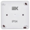 Выключатель 1-кл. ОП Гермес Plus 10А IP54 ВС20-1-1-ГПБ с индикацией цвет клавиши: бел. бел. IEK EVMP