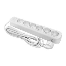 Удлинитель с сетевым фильтром 6х3м с заземл. 16А IP20 Блокбастер XL 3.2кВт ПВС 3х1 с выкл. PROxima E