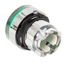 Механизм кнопки исполнительный XB4 зел. плоский возвратный без фиксации с подсветкой PROxima EKF XB4