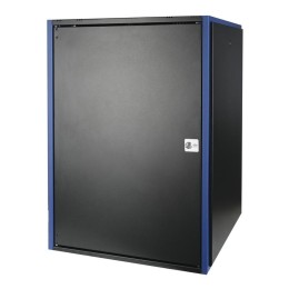 Шкаф настенный 19дюйм 18U 600х600 дв. метал. черн. Datarex DR-610421
