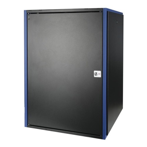 Шкаф настенный 19дюйм 18U 600х600 дв. метал. черн. Datarex DR-610421