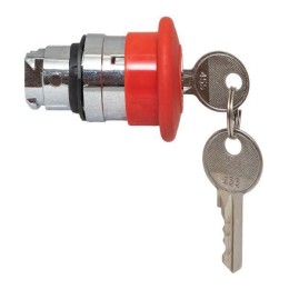 Механизм кнопки исполнительный XB4 "Грибок" поворотн. с фиксацией с замком красн. PROxima EKF XB4BA1