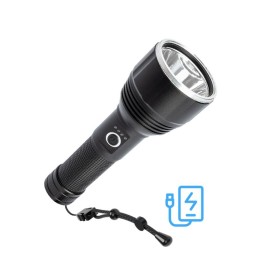 Фонарь аккумуляторный ручной 20Вт LED съемный Li-ion 26650 5000мА.ч Power-bank корпус анодир. алюм.