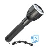 Фонарь аккумуляторный ручной 20Вт LED съемные Li-ion 26650 4000мА.чx2шт=8000мА.ч Power-bank корпус а