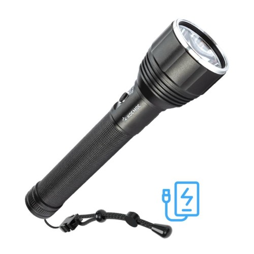Фонарь аккумуляторный ручной 20Вт LED съемные Li-ion 26650 4000мА.чx2шт=8000мА.ч Power-bank корпус а