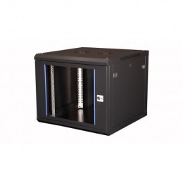 Шкаф настенный 19дюйм 7U 600х600 дв. стекл. сер. Datarex DR-600020