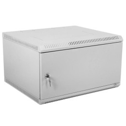 Шкаф настенный ШРН-Э-9.350.1 9U 600х350мм передн. двер. стальн. лист несъемн. боков. панель сер. ЦМО