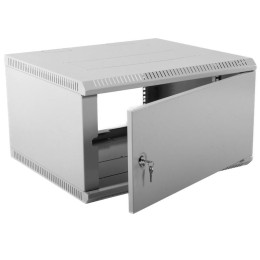 Шкаф настенный ШРН-Э-9.350.1 9U 600х350мм передн. двер. стальн. лист несъемн. боков. панель сер. ЦМО