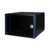 Шкаф настенный 19дюйм 7U 600х600 дв. стекл. черн. Datarex DR-600021