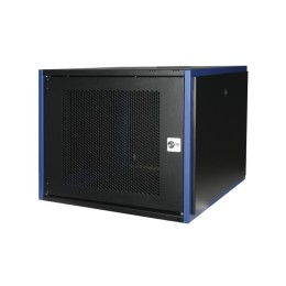 Шкаф настенный 19дюйм 9U 600х600 дв. перф. черн. Datarex DR-620121