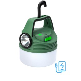 Фонарь аккумуляторный кемпинговый походный 16Вт SMD LED+3Вт LED Li-ion 18650 2400мА.ч Power-bank кор