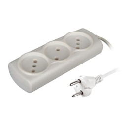 Удлинитель 3х1.5 6А 6А 1300Вт ШВВП2х0.75 модель Р16-010 Si Volsten 13583