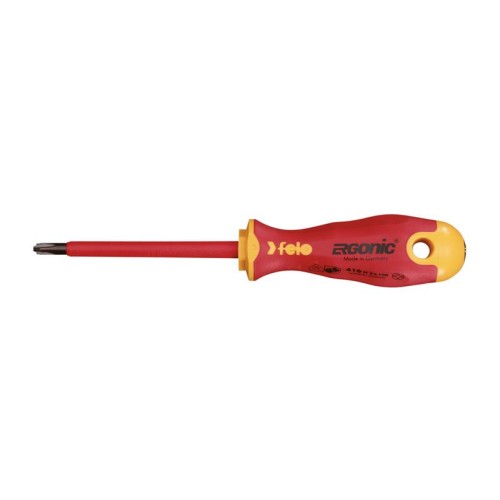 Отвертка диэлектрическая Felo Ergonic крестовая +/-H 1X80 Felo 41610290