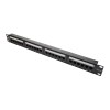 Патч-панель кат.5E UTP 19дюйм 1U 24хRJ45 568A/В черн. Datarex DR-4001