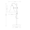 Светильник настольный KD-432 C02 Rome 1х E27 40Вт 230В черн. Camelion 14551