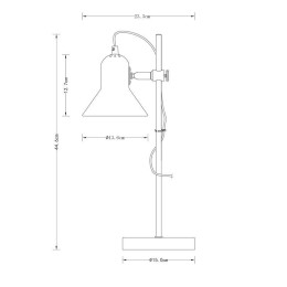 Светильник настольный KD-432 C02 Rome 1х E27 40Вт 230В черн. Camelion 14551