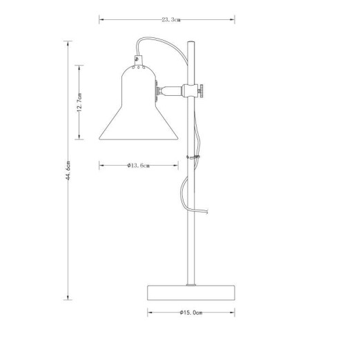Светильник настольный KD-432 C02 Rome 1х E27 40Вт 230В черн. Camelion 14551