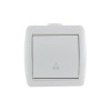 Кнопка звонка ОП Nata бел. LEZARD 710-0200-103