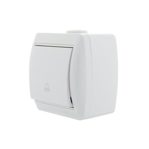 Кнопка звонка ОП Nata бел. LEZARD 710-0200-103