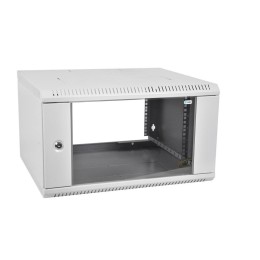 Шкаф телекоммуникационный настенный разборный ШРН-Э-6.350 6U 600х350 дверь стекло (1 коробка) ЦМО 11